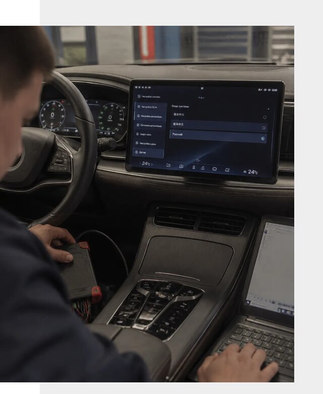 Русификация автомобиля BYD HAN для эксплуатации в Сосновом Боре